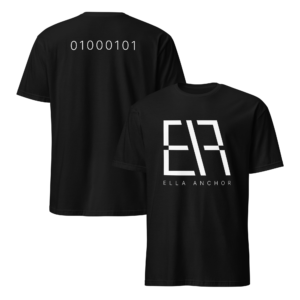 Short-Sleeve Unisex T-Shirt - Logo Front, Binary 'E' Back